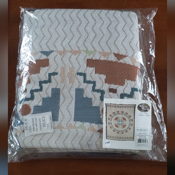 Knitting Blanket W/I Handle - Bohemian Style - Picture 3 of 5